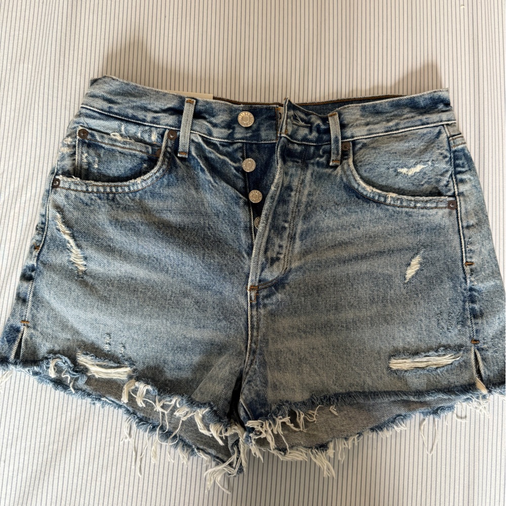 Distressed Denim Women Shorts